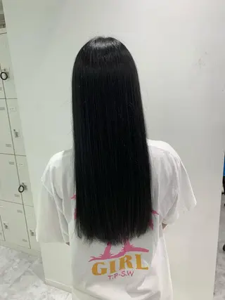 ロング I S所属・🪞透明感カラー🫧 縮毛矯正🥇かずきのヘアスタイル