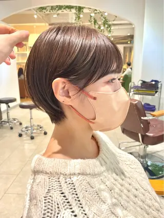 ショート カラー くがれいじ 梅田/ショート/ボブのヘアスタイル