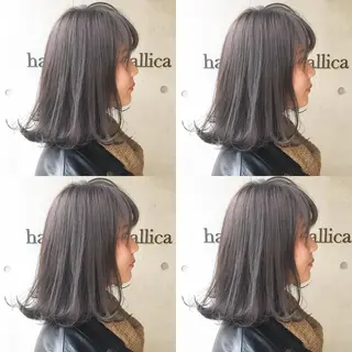 ミディアム カラー ヘアアレンジ 🫧柔色/トレンド カラー/川辺晴加のヘアスタイル