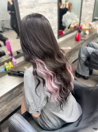 ロング ハイトーンエクステ 🎩カズキ🎩のヘアスタイル