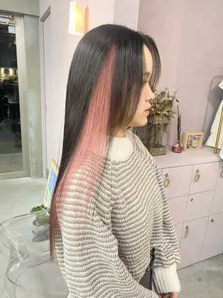 ロング カラー 前橋 姫奈のヘアスタイル