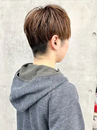 ショート メンズ ボブ/ゆるふわ ボブパーマ/とういのヘアスタイル