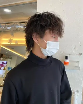 パーマ メンズ 似合わせパーマ 渡辺尚暉のヘアスタイル