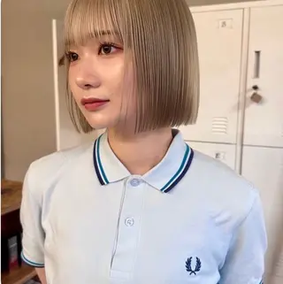 カラー 🌙ヘーゼルベージュ レイヤーカット🌙のヘアスタイル