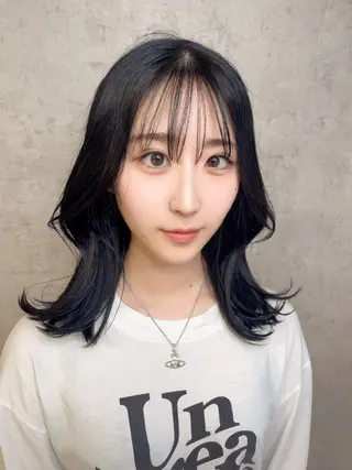 ミディアム KAEDE🎀 縮毛矯正＆パーマ特化のヘアスタイル