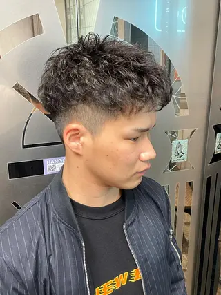 パーマ メンズ 渋谷/フェード/ 國分 翔のヘアスタイル