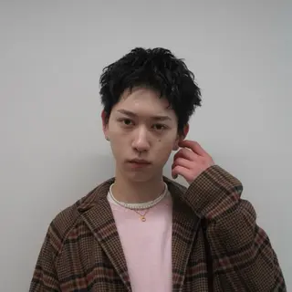 メンズ 毛流れヘア×眉 ワックス/RIKUのヘアスタイル