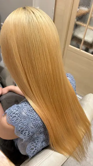 ロング カラー 似合わせ 顔周りYUUGAのヘアスタイル