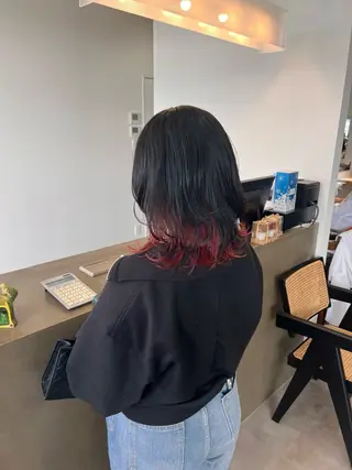 ミディアム 切りっぱなしボブ 👩🏼ミニボブのヘアスタイル