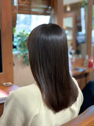 セミロング 武田尚子🌸 自然に仕上がる矯正のヘアスタイル