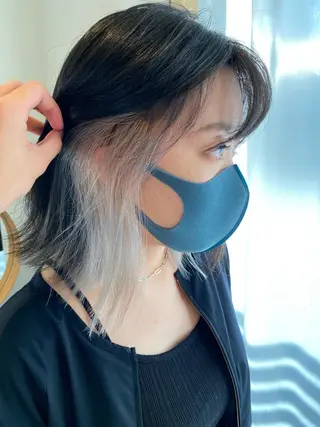 ショート カラー 美髪ストレート 川本雄己のヘアスタイル