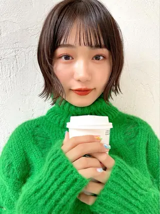 ショート 結べるレイヤーボブ くびれLady表参道のヘアスタイル