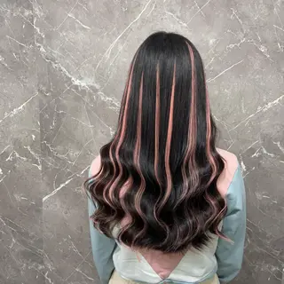 セミロング シールエクステ ♡SAORI♡のヘアスタイル