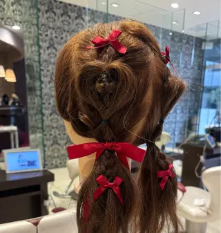 ロング ヘアアレンジ EARTH大曽根💛 田中りほのヘアスタイル