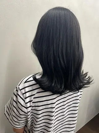 ミディアム カラー 野上 晃生のヘアスタイル