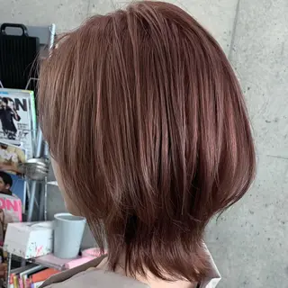 ミディアム カラー ✨縮毛矯正/髪質改善 錦糸町/松坂拓馬のヘアスタイル