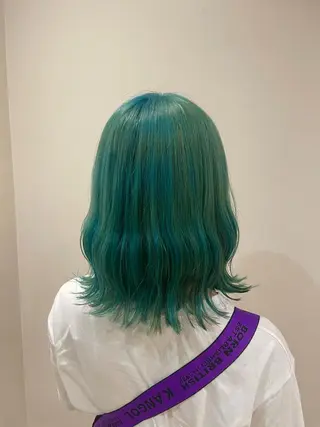 ミディアム カラー ヘアアレンジ ☂️カトウ ケイゴ☂️のヘアスタイル