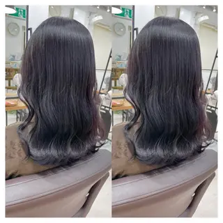 ミディアム カラー 村山 茉衣のヘアスタイル