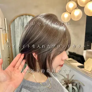 ミディアム 🇰🇷韓国レイヤー 韓国風ボブのヘアスタイル