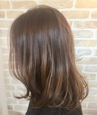 ミディアム カラー 髪質改善 LIME 長野駅のヘアスタイル