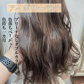 セミロング カラー パーマ ヘアアレンジ 年間1500人担当 代表　南一路のヘアスタイル