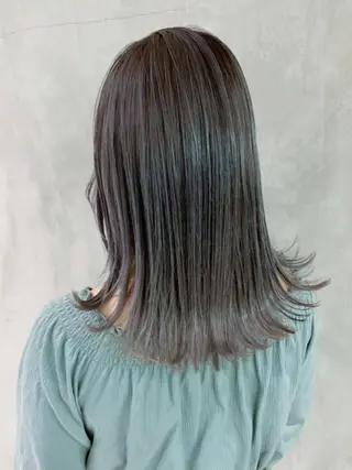 ミディアム カラー パーマ ヘアアレンジ ITbyALBUM 中野店のヘアスタイル