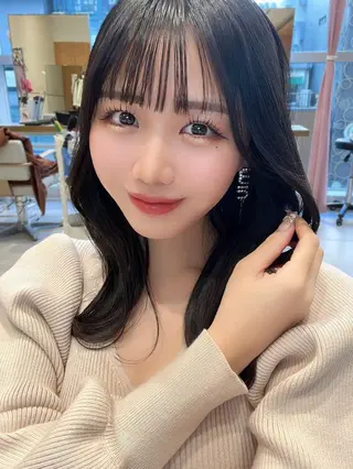 ロング カラー 韓国ヘア/レイヤー/ 顔まわり/りょーとのヘアスタイル