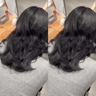 セミロング sara中谷 哲のヘアスタイル