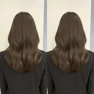 セミロング カラー 小顔矯正/レイヤー 透明感カラー✨生真のヘアスタイル