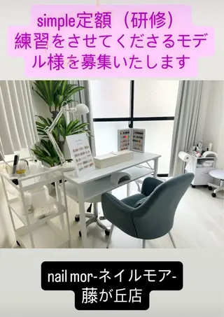 無料研修モデル募集 nail mor.のネイルデザイン
