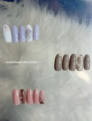 ネイル nail salon＆school felice所属・フェリーチェ瑞江店 新山のネイルデザイン