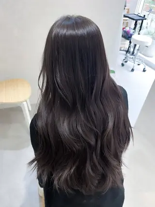 ロング カラー 透明感カラー／韓国 レイヤーmomokaのヘアスタイル