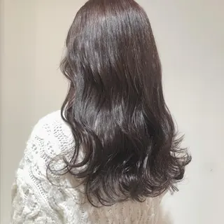 セミロング カラー ヘアアレンジ マツエク・マツパ 透明感カラー🫧ヘア セット🫧松本菜月の眉毛・アイブロウイメージ