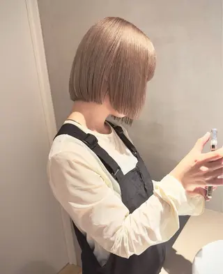 カラー 🌙ヘーゼルベージュ レイヤーカット🌙のヘアスタイル
