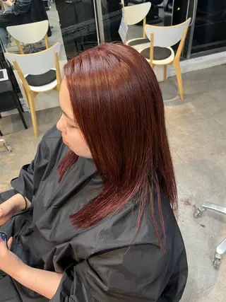 セミロング カラー メンズカット ／ パーマ ／ コハのヘアスタイル