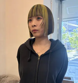 ショート カラー 大阪デザインカラー/ カットモデル募集のヘアスタイル