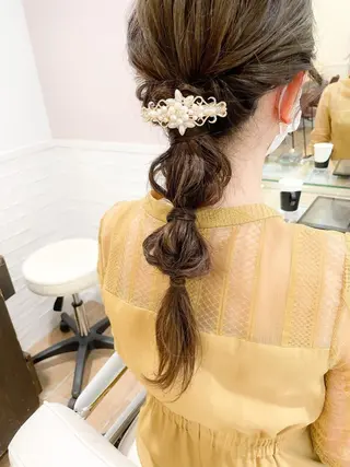 ロング ヘアアレンジ 金谷 美幸のヘアスタイル