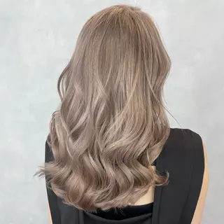 ロング カラー 🤍原宿/ハイトーン みほ🎀໒꒱のヘアスタイル