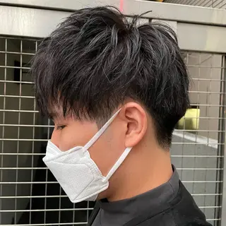 ショート カラー メンズ 【メンズ縮毛矯正】 田中秀斗のヘアスタイル