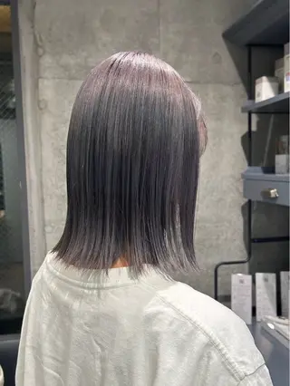 ショート カラー 透明感カラー/縮毛/ chino🍀のヘアスタイル