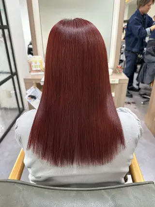 セミロング カラー 光本 千紘のヘアスタイル