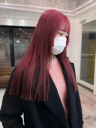 セミロング カラー パーマ 💖美髪矯正💖 辻未侑のヘアスタイル