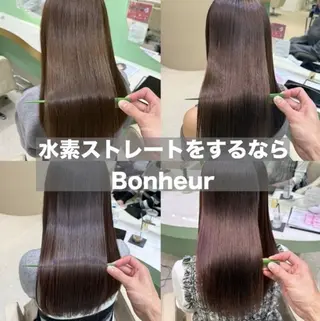 ロング カラー パーマ 似合わせ/髪質改善 /Bonheur京介のヘアスタイル