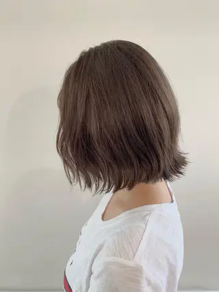 ミディアム カラー パーマ ヘアアレンジ 加藤 綾華のヘアスタイル