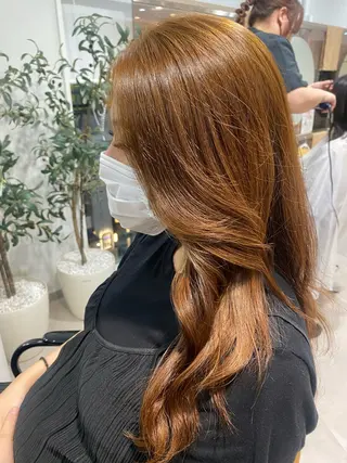 ロング 水口 莉央のヘアスタイル