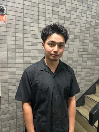 ショート パーマ メンズ 💈メンズ短髪特化 ✂︎伊藤大輝💈のヘアスタイル