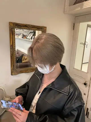 ショート カラー ヘアアレンジ ☂️カトウ ケイゴ☂️のヘアスタイル