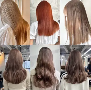 ロング 美髪矯正 透明感 カラー⭐️ユウキのヘアスタイル