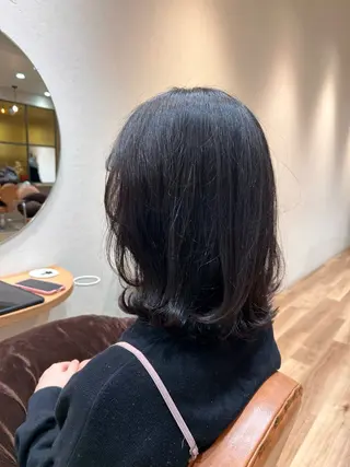 ミディアム 玉田 千智のヘアスタイル