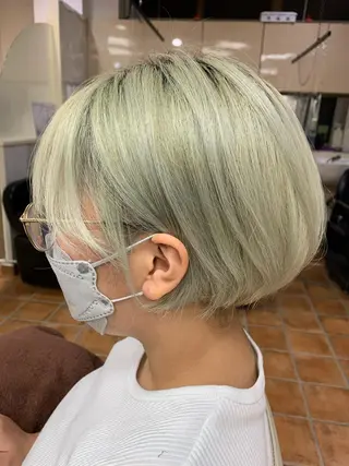 ショート フリーランス理美容師 いさかのヘアスタイル